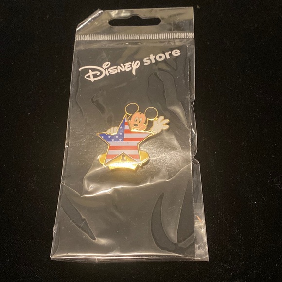 Disney Other - Vintage Disney store patriotic USA American flag Mickey pin